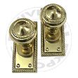 Door Hardware - Brass Backplate Knobs